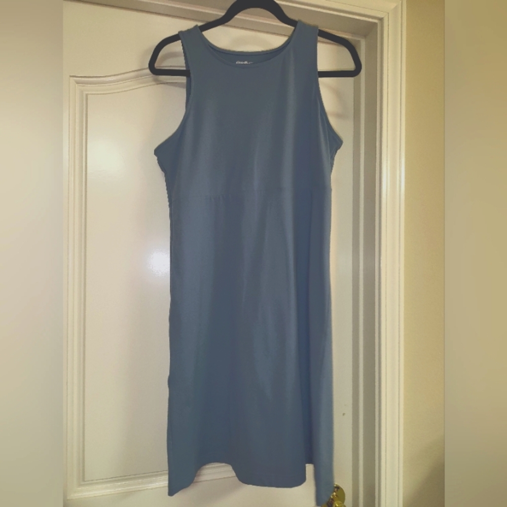Eddie Bauer Athletic Dress Blue Grey Size Small NWOT